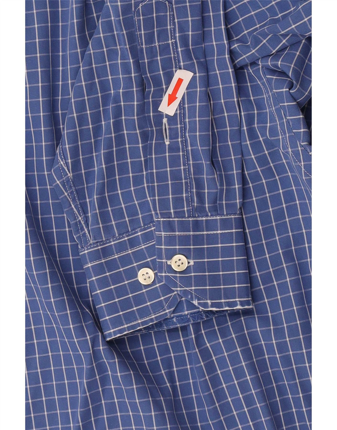 Camisa Lacoste Hombre Talla 40 Algodón Cuadros Azul Medio
