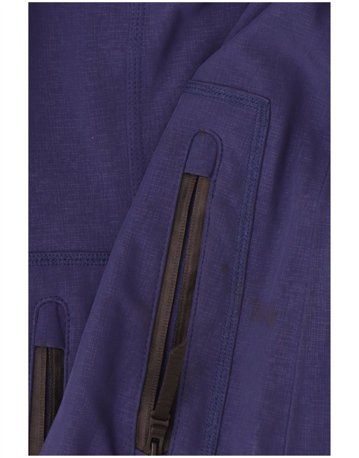 Marks & Spencer Chubasquero con capucha para mujer UK 44 Medium Azul marino