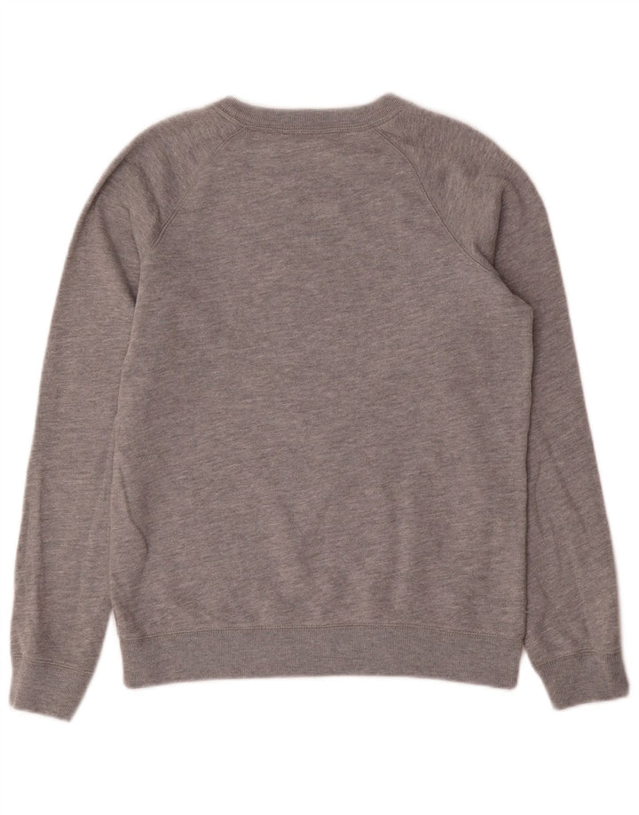 JACK WILLS Sudadera para mujer Jumper UK 10 Pequeño algodón moteado gris