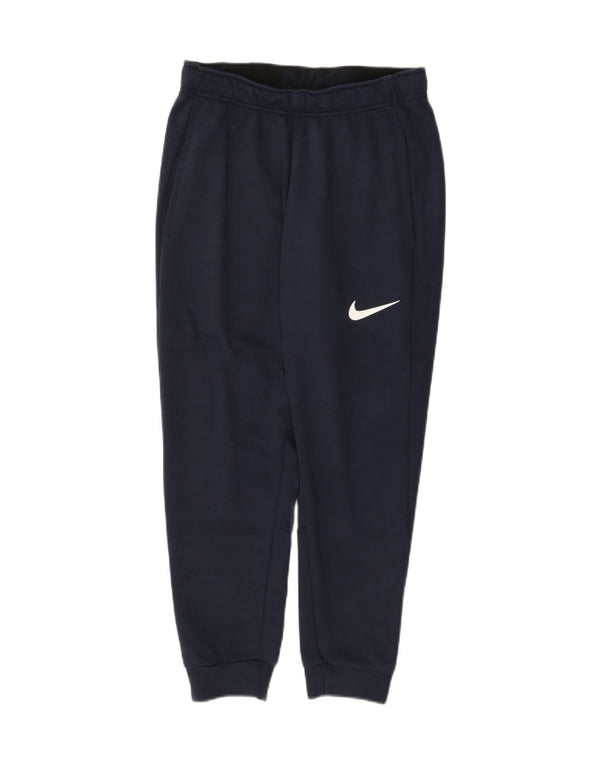 Nike Dri Fit Crop Chándal para Mujer Pantalones Joggers UK 10 Small Azul Marino