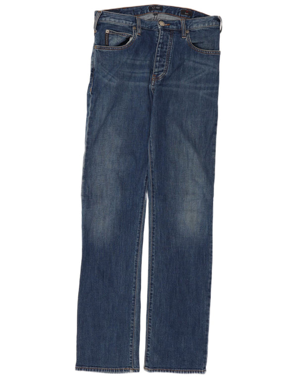 Vaqueros Armani Hombre Rectos W30 L32 Algodón Azul