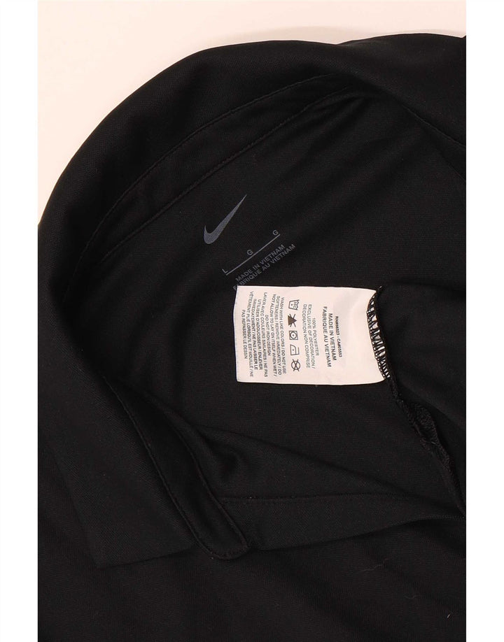 Nike San Francisco Polo para mujer UK 40 Grande Poliéster negro