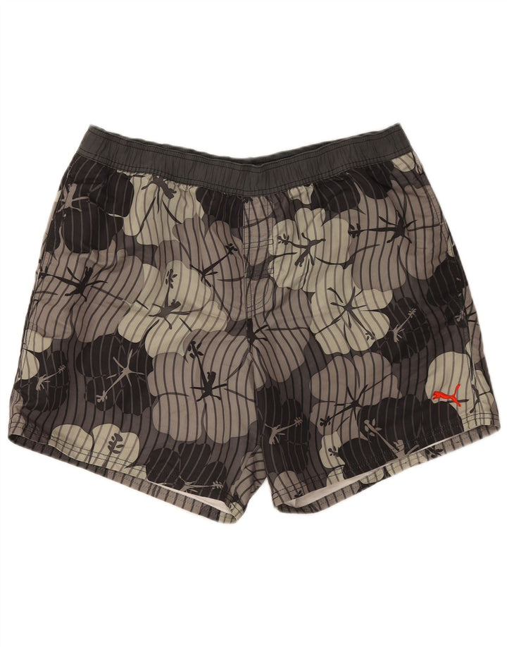 Bañador Puma Hombre Grande Gris Floral