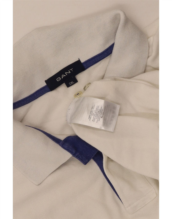 Gant Polo Hombre 2XL Algodón Blanco Clásico