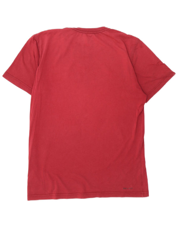 NIKE Camiseta gráfica para mujer Top UK 46 Large Pink Cotton