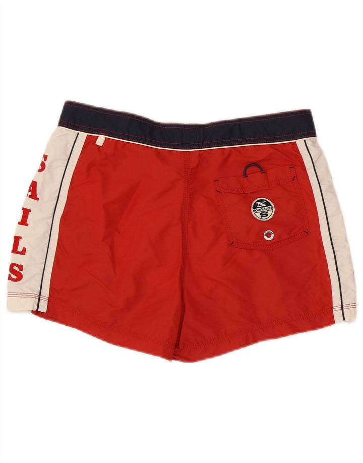 North Sails Hombre Bañador Gráfico Pequeño Rojo Colorblock Poliamida