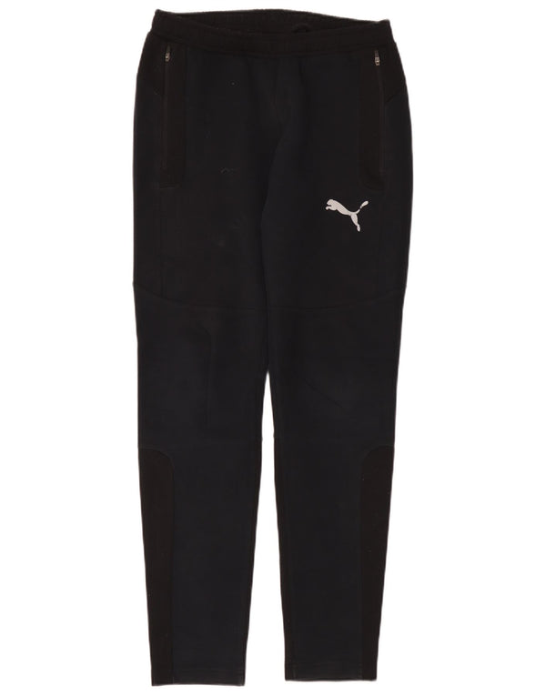 Puma Pantalones De Chándal Para Hombre Pequeños De Algodón Negro