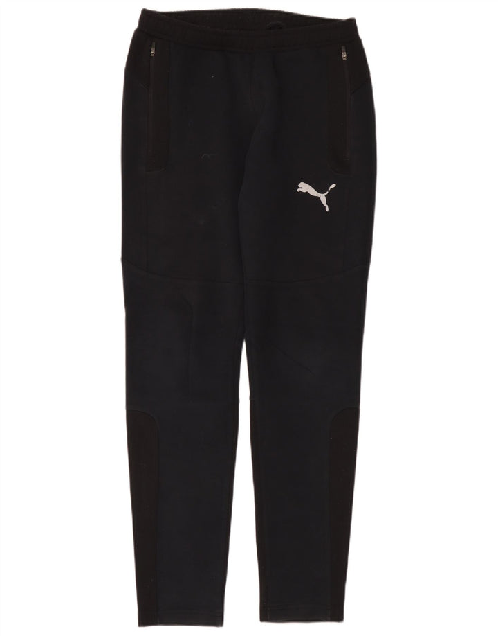 Puma Pantalones De Chándal Para Hombre Pequeños De Algodón Negro