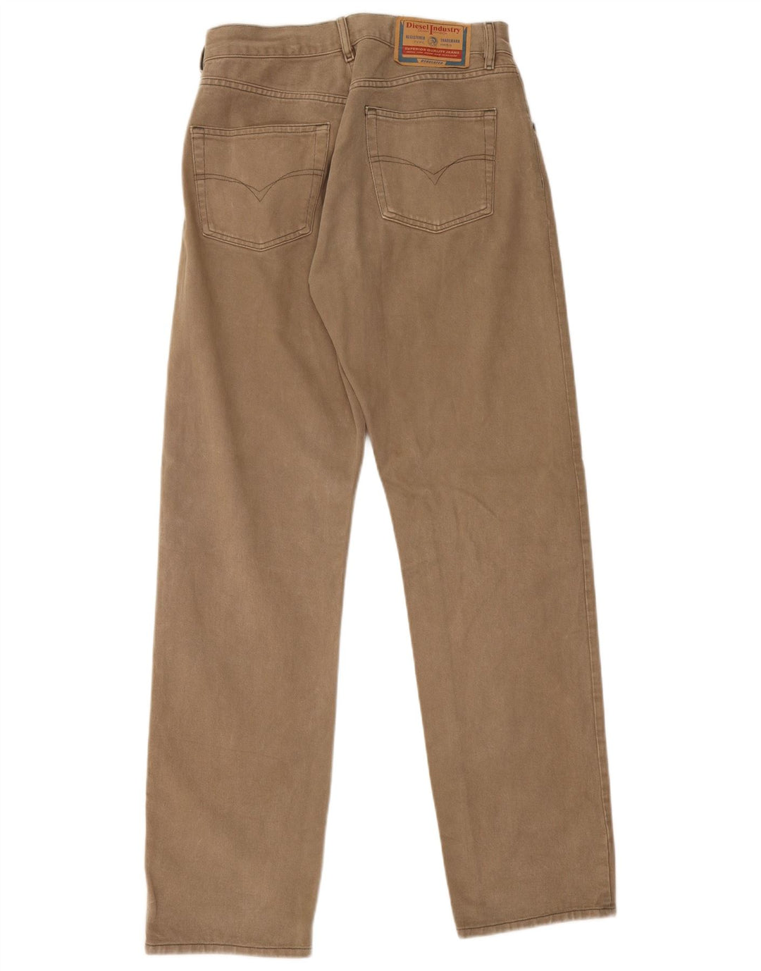 Diesel Vaqueros Rectos Hombre W32 L33 Algodón Marrón