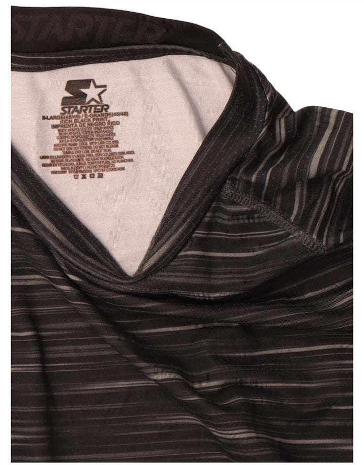 Starter Camiseta Hombre Manga Larga ES 46/48 XL Poliéster Rayas Negras