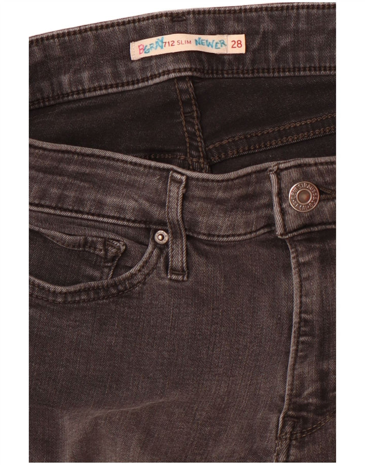 Vaqueros Levi's 712 Slim para mujer W28 L30 Gris
