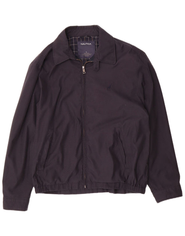 Nautica Chaqueta Bomber para Hombre UK 40 Grande Poliéster Azul Marino
