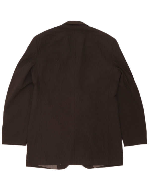 Marks & Spencer Chaqueta tipo blazer de 3 botones para hombre UK 40 Mediano Poliéster negro