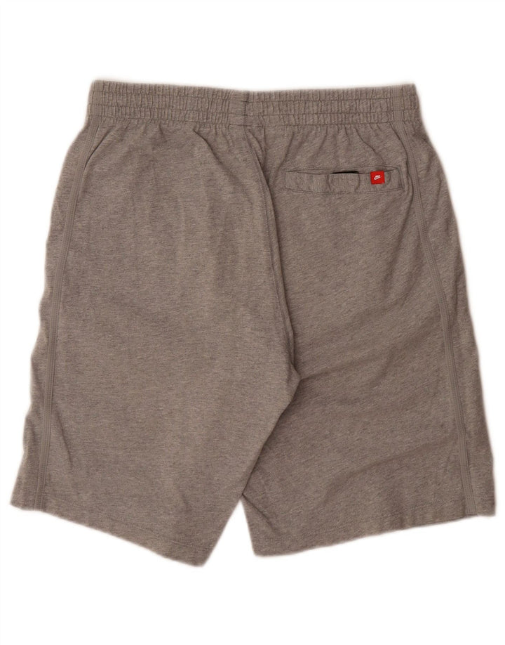 Pantalones cortos deportivos Nike para hombre de algodón gris medio