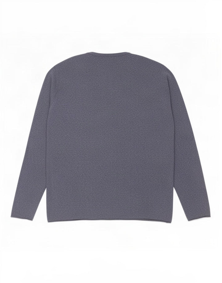 Zara Hombre Jersey De Cuello Redondo Jersey Grande Azul