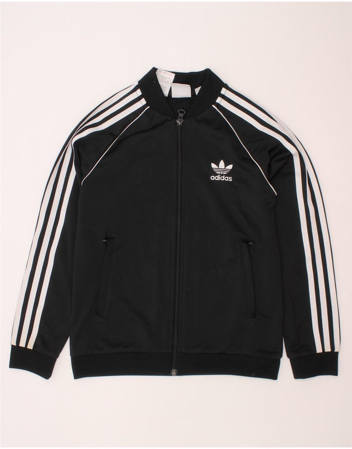 ADIDAS Chaqueta de chándal para niño 9-10 años Negro Poliéster