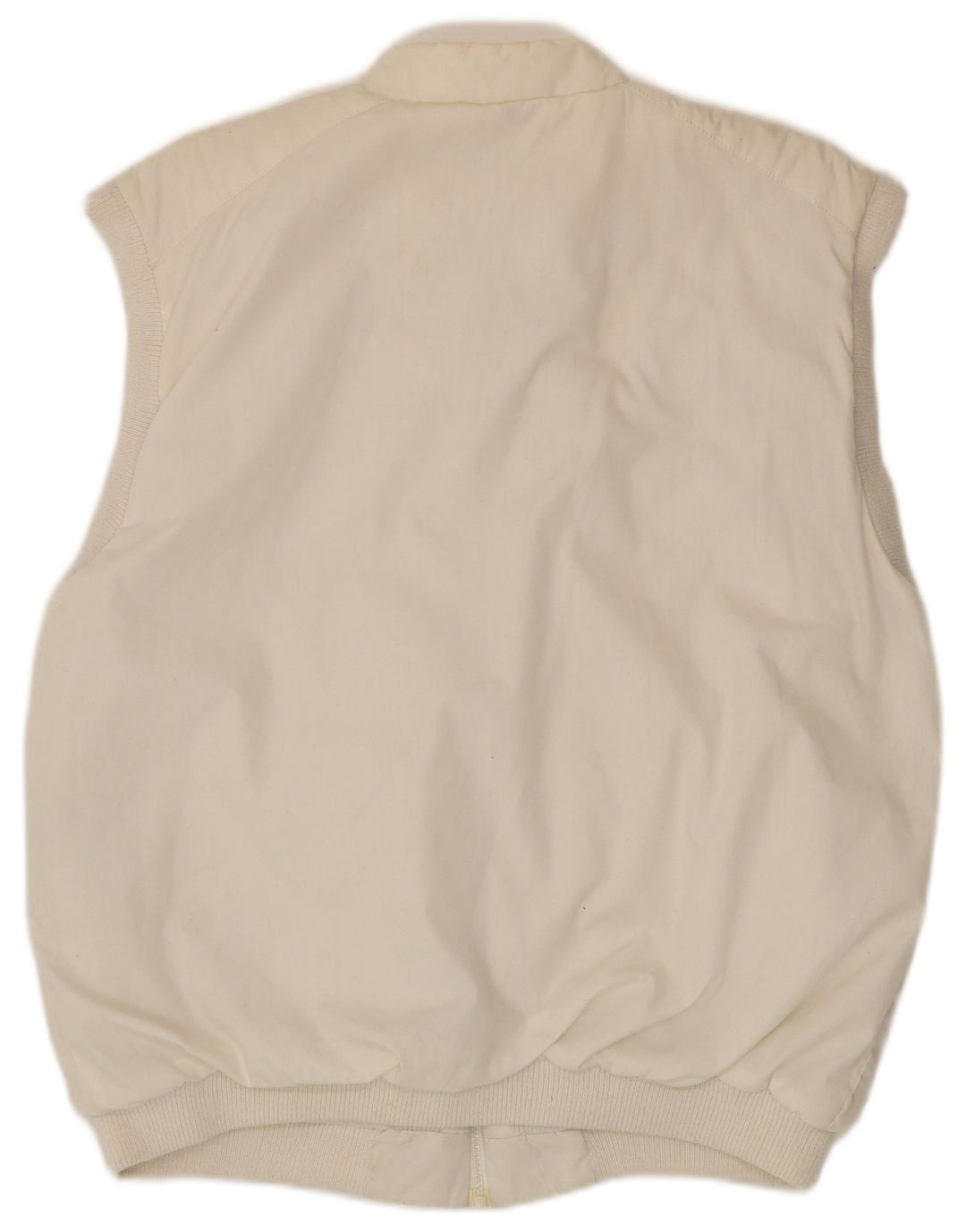 Smasher - Chaqueta de chándal sin mangas para hombre, poliéster blanco grande