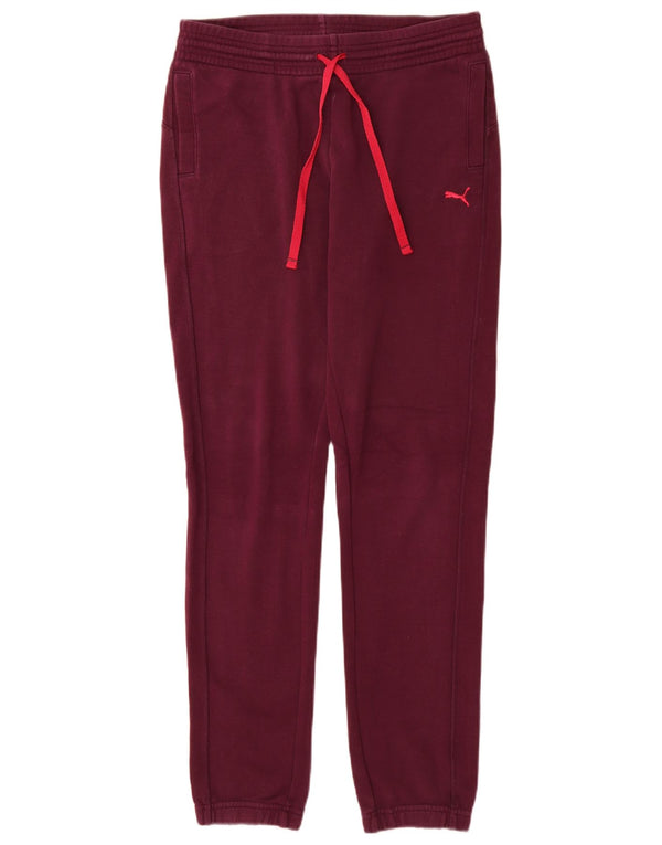 Puma Pantalones de chándal para mujer Joggers UK 12 Medium Borgoña