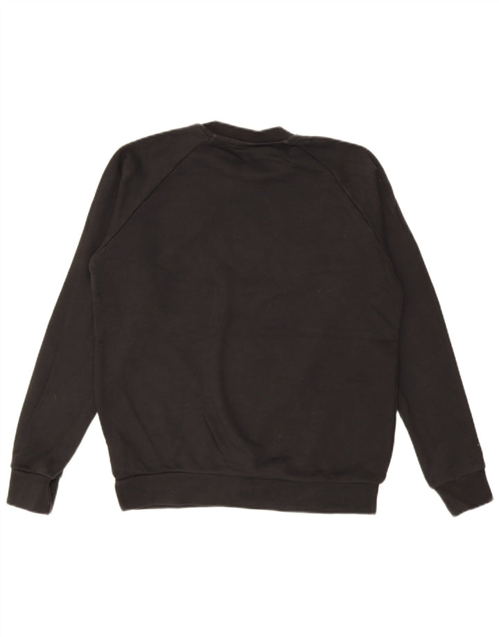 Adidas Hombre Sudadera Gráfica Jersey Pequeño Algodón Negro