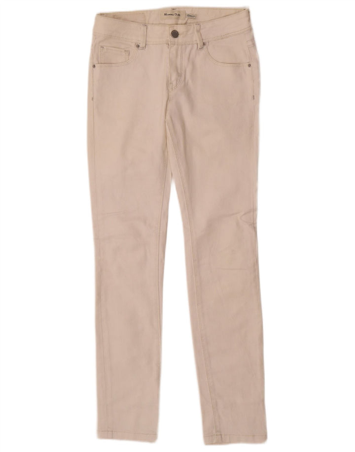 Vaqueros Pitillo Mujer Massimo Dutti W26 L28 Blanco