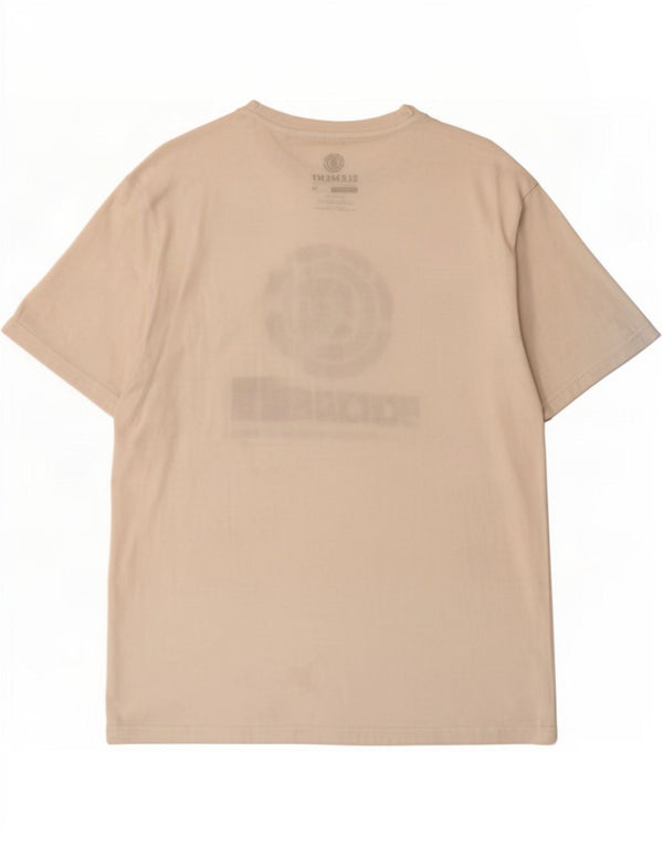 Element Camiseta gráfica de ajuste regular para hombre Top grande de algodón blanco