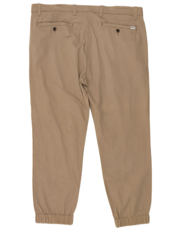 Levi's Mens Joggers Chino Pantalones W38 L30 Algodón Beige