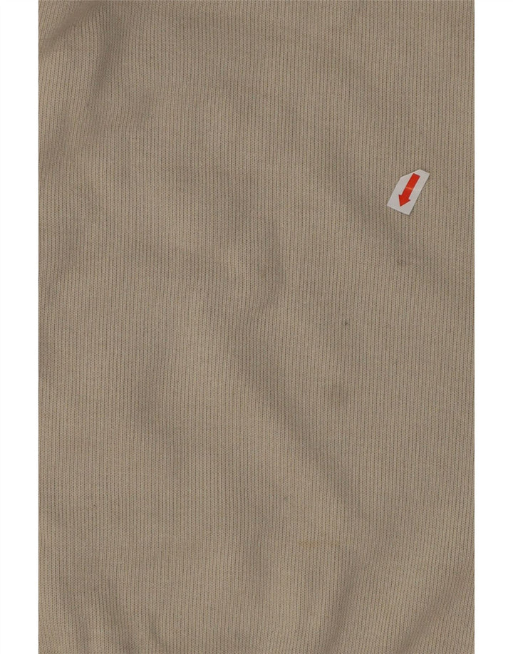 EDDIE BAUER Sudadera Hombre con Cremallera y Cuello Jersey XL Algodón Beige