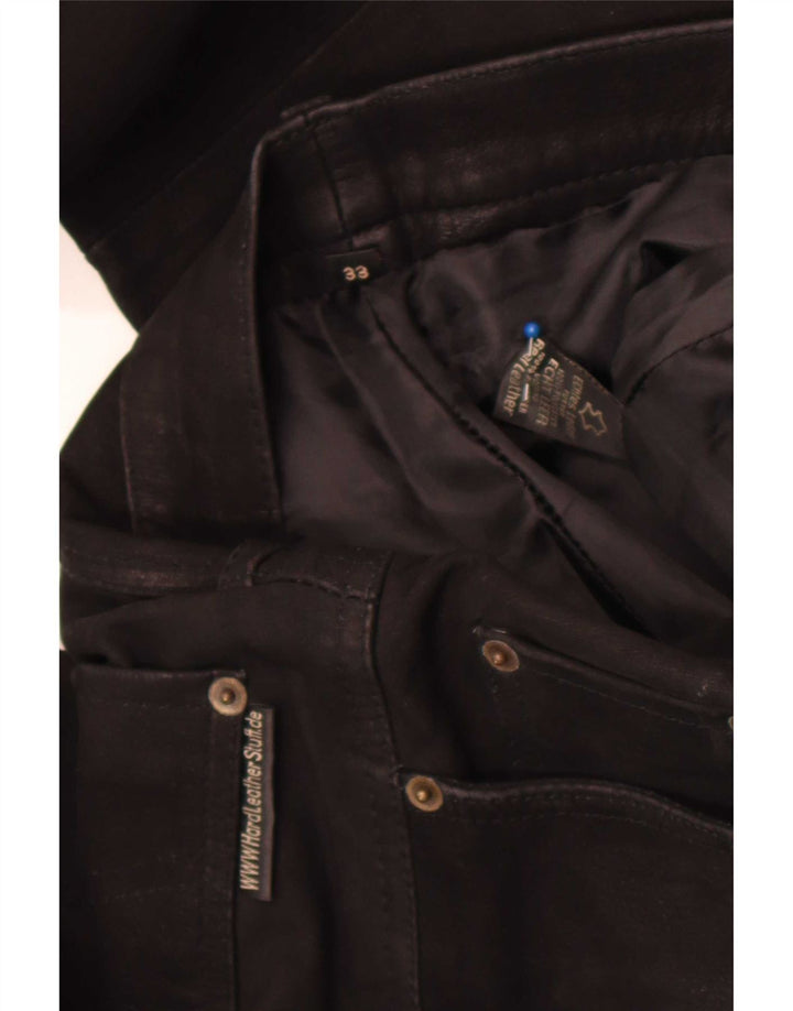 Pantalones rectos para hombre Hard Leather Stuff W33 L30 Negro
