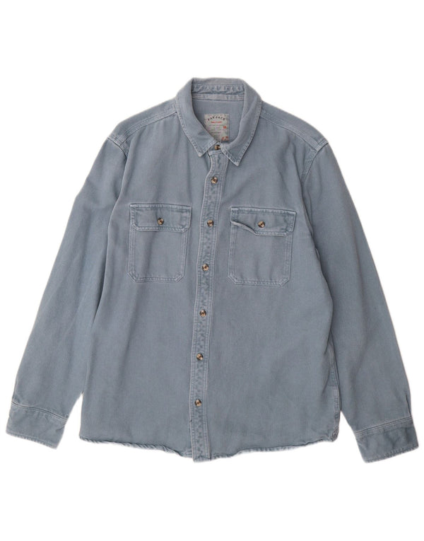 Camisa vaquera para hombre Fat Face Algodón azul grande