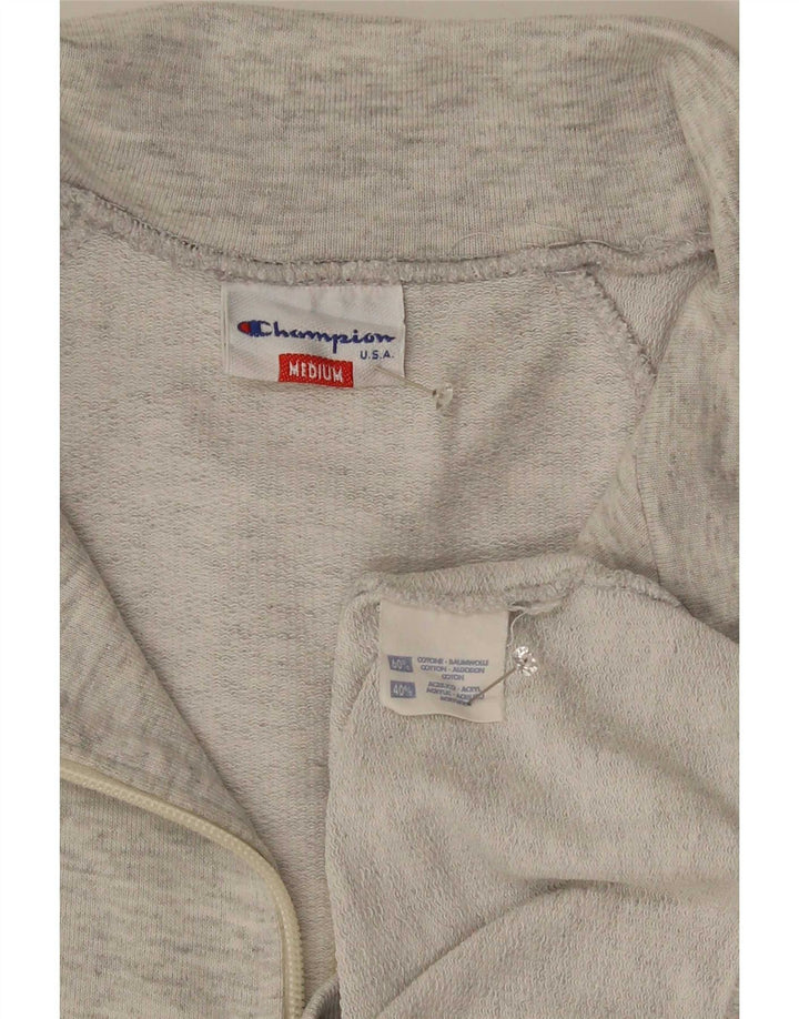 Champion Sudadera Con Gráfico Y Cuello Con Cremallera Jumper Gris Medio Colorblock