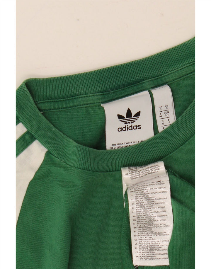 Adidas Hombre Camiseta Top Small Verde Colorblock Poliéster