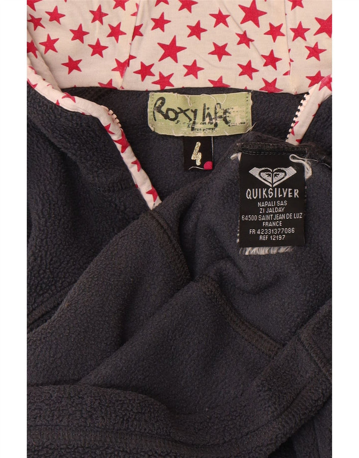 Quiksilver Chaqueta polar con capucha Roxy para mujer US 4 Small Azul marino Poliéster