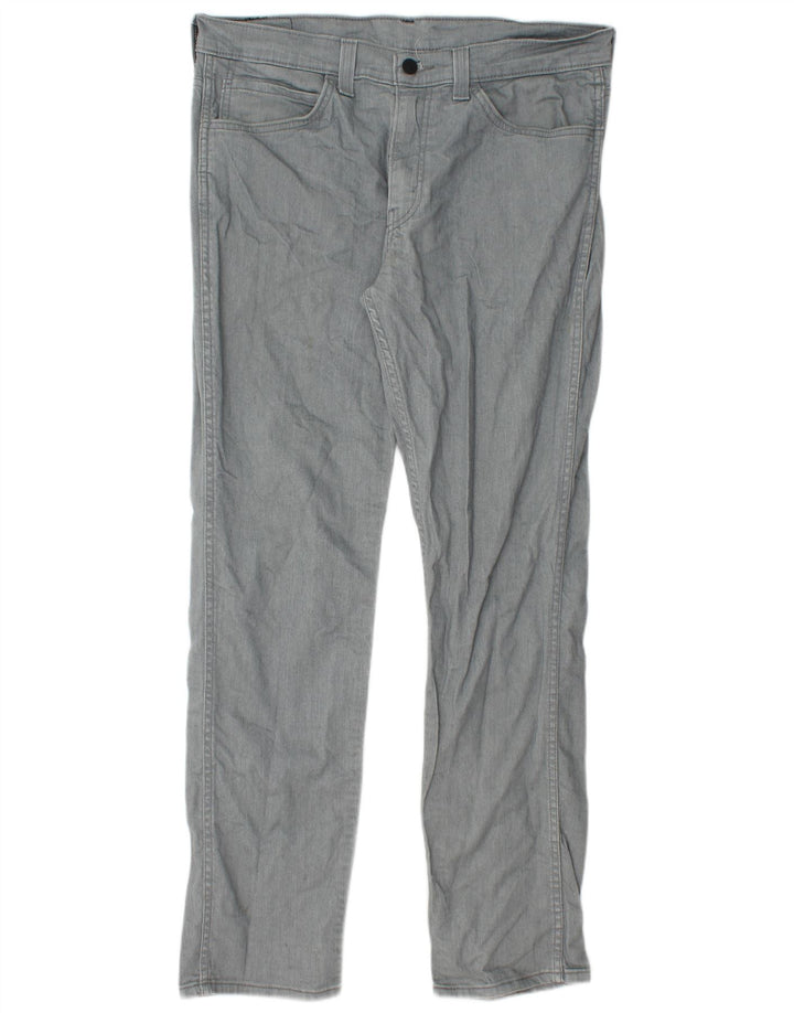 Levi's Hombre 511 Slim Jeans W34 L32 Algodón Gris