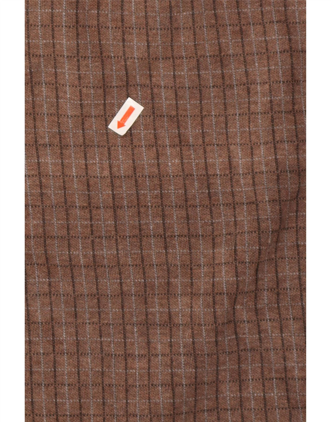 Izod Hombre Sudadera Con Cremallera Y Cuello Jersey De Algodón A Cuadros Marrón Medio