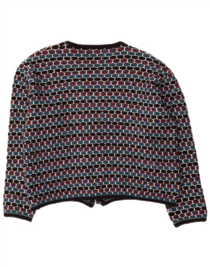 Ella - Cárdigan para mujer, talla 40, talla grande, multicolor, geométrico