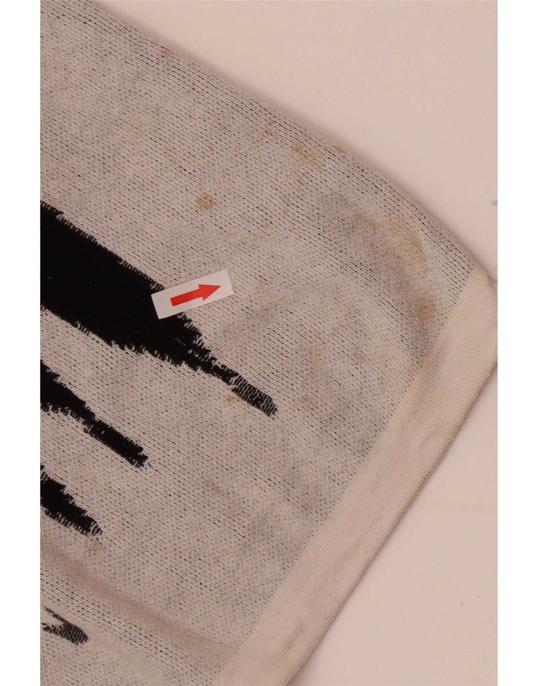 Zara Hombre Jersey Gráfico Con Cuello Barco Jersey De Algodón Gris Medio