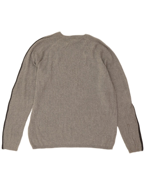 Calvin Klein Jeans - Jersey de cuello redondo para hombre, talla 2XL, color gris