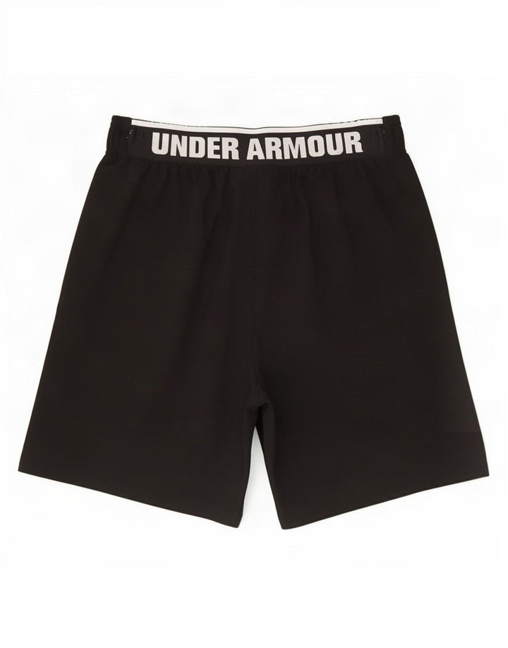 Under Armour Pantalones cortos deportivos con gráficos para hombre, talla grande, negro