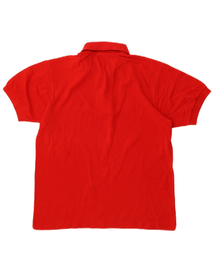 LACOSTE Polo para hombre talla 3 pequeño algodón rojo