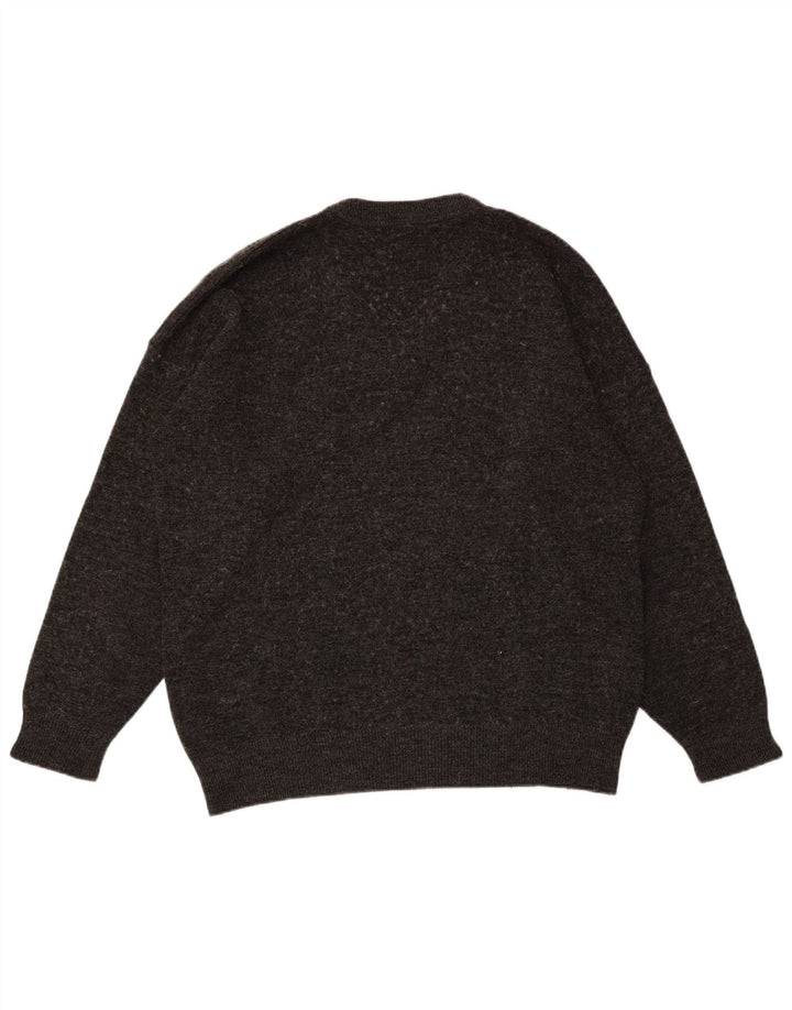 LACOSTE Jersey con cuello en V para hombre Talla 6 XL Lana gris