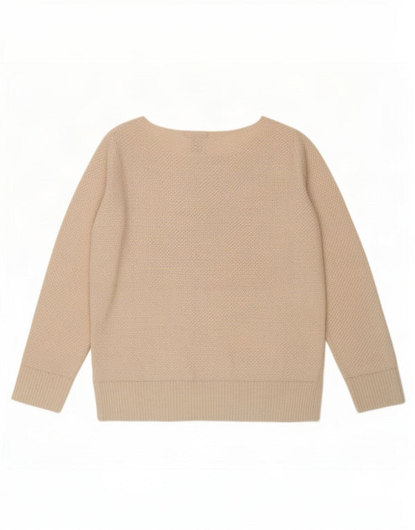 Gap Suéter de gran tamaño con cuello barco para mujer UK 10 Small Beige