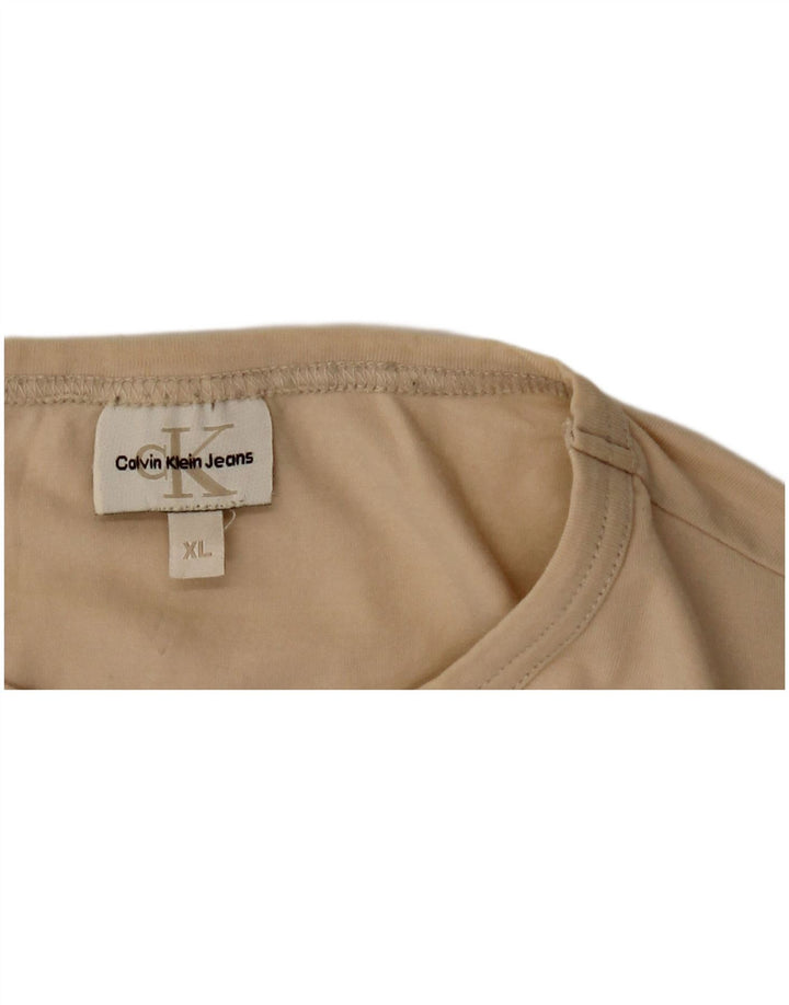 Calvin Klein Jeans Hombre Top Manga Larga XL Beige