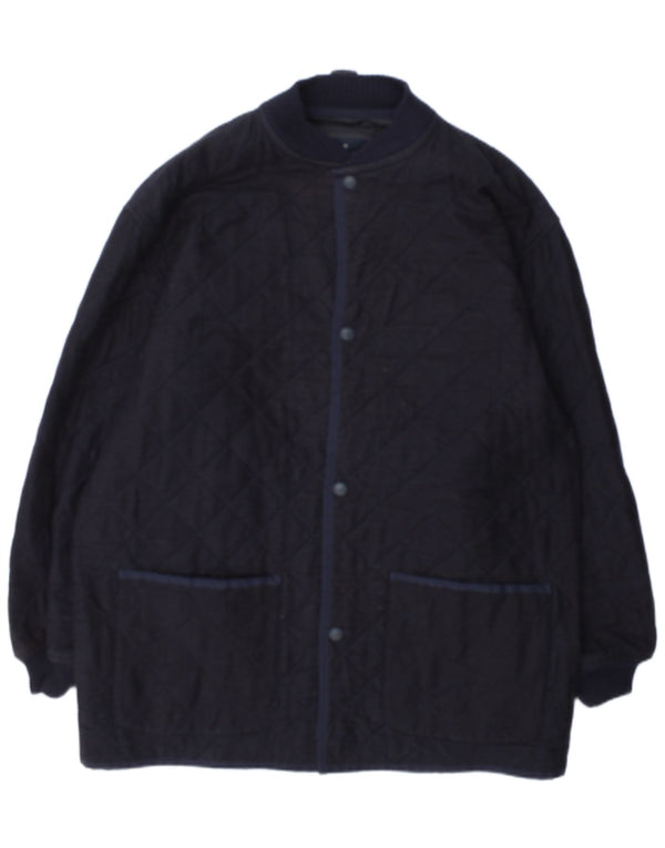 Ermenegildo Zegna Chaqueta acolchada para hombre UK 42 XL Azul marino