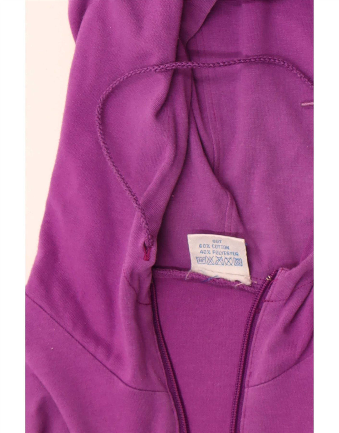 Etirel Hombre Sudadera Con Capucha Y Cuello Con Cremallera Con Patrón Abstracto Jersey De Algodón Púrpura Mediano
