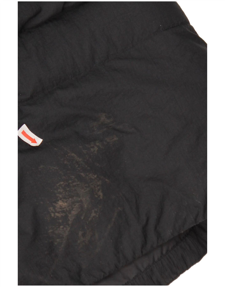 Adidas Abrigo acolchado con capucha para hombre UK 38 Medium Black Nylon