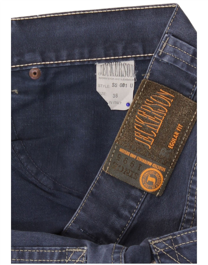 Vaqueros rectos para hombre Jeckerson W36 L33 Algodón azul