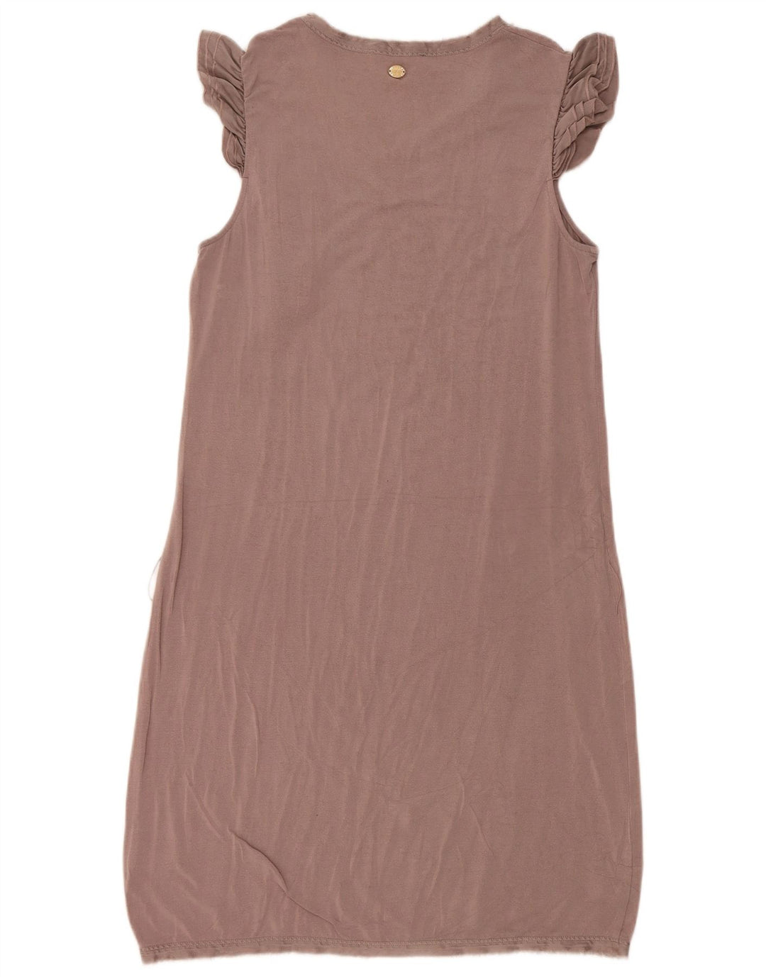 Liu Jo Vestido recto sin mangas para mujer IT 46 Large Marrón Modal