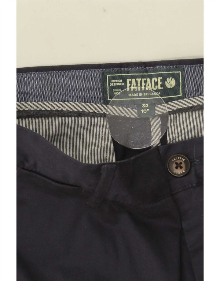 Pantalones cortos chinos para hombre Fat Face W32 Algodón azul marino mediano