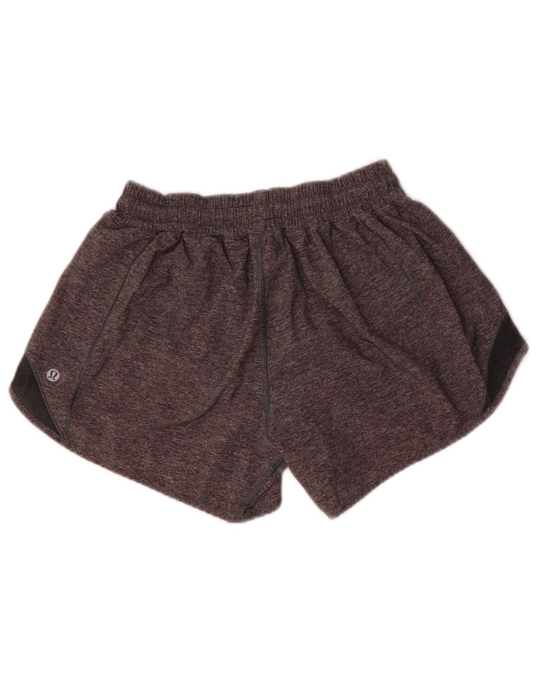 LULULEMON Pantalones cortos deportivos para mujer US 6 Gris medio Colorblock Poliéster