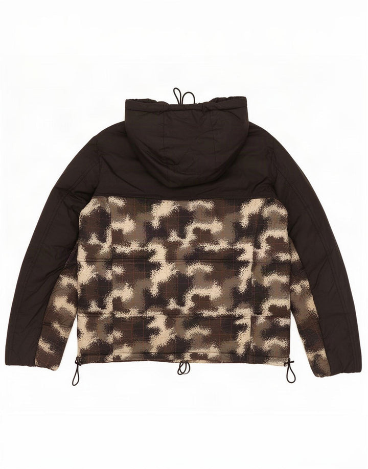 Champion Chaqueta Acolchada tipo Jersey para Hombre UK 38 Medium Black Camuflaje